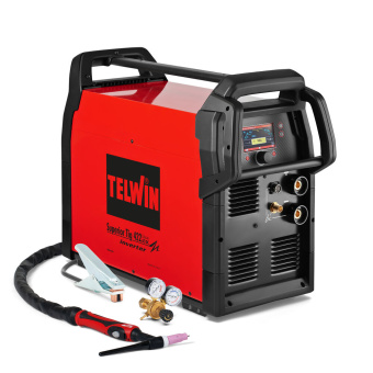 Аппарат аргонодуговой сварки TELWIN SUPERIOR TIG 422 WAVE AC/DC +Aксессуары (816186)